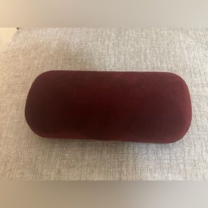 GUCCI  VELVET SUNGLASSES CASE ONLY CRANBERRY BURGUNDY NEW